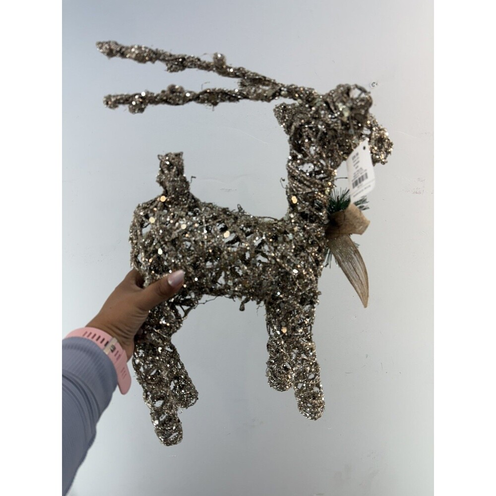 New 1 Christmas Reindeer Figurines 19” Standing Holiday Decorations - Picture 4 of 11